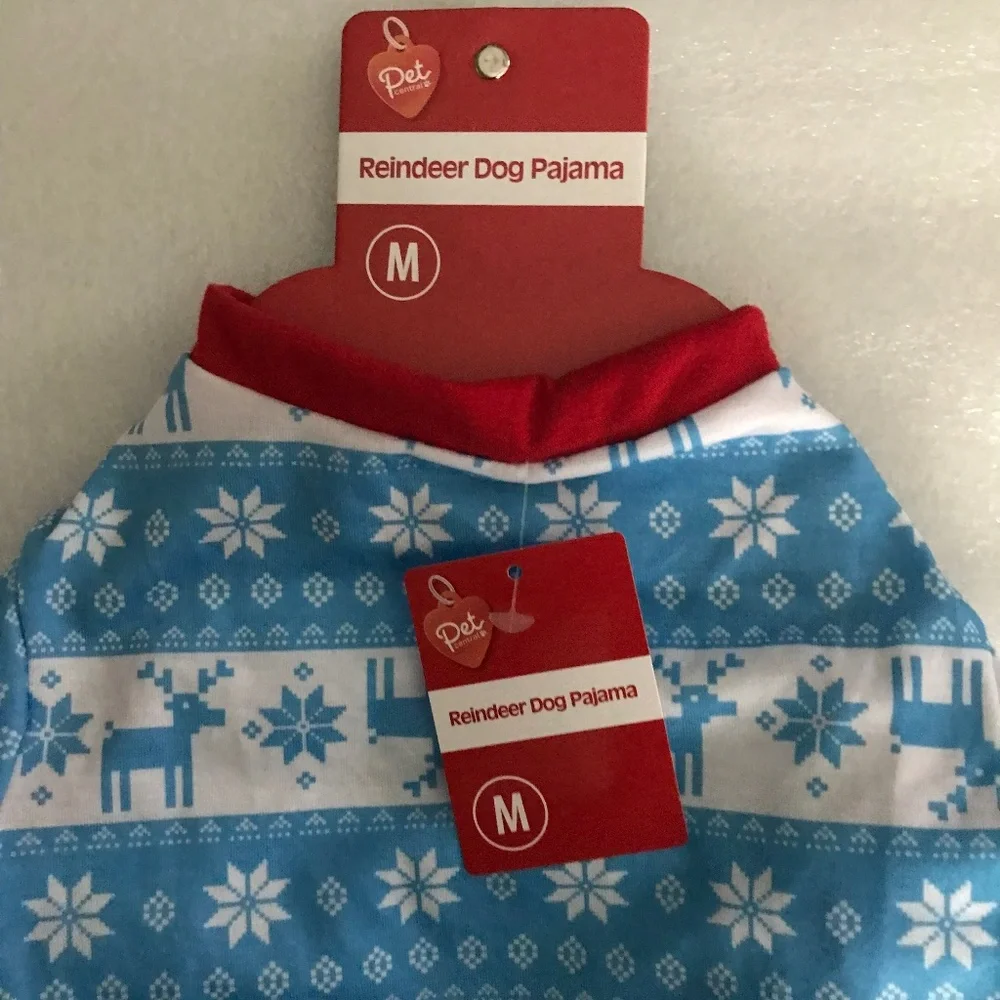 Pet Central Reindeer Dog Pajama NEW For sale Size M-14”/35.56cm